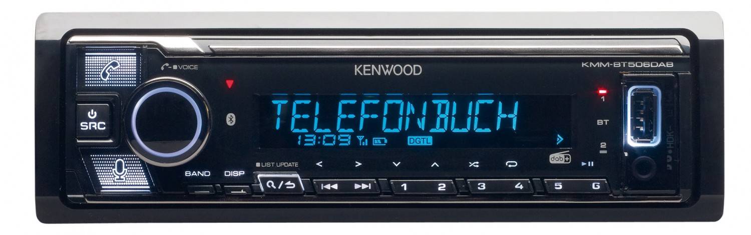 Alexa im Auto: Kenwood KMM-BT506DAB, Bild 8 1-DIN-Autoradios Kenwood KMM-BT506DAB im Test, Bild 8