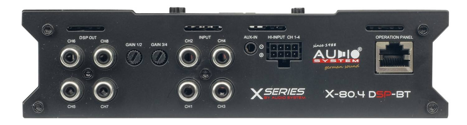 DSP Endstufe von Audio System für alle: Audio System X-80.4 DSP-BT, Bild 7 In-Car Endstufe 4-Kanal Audio System X-80.4 DSP-BT im Test, Bild 7