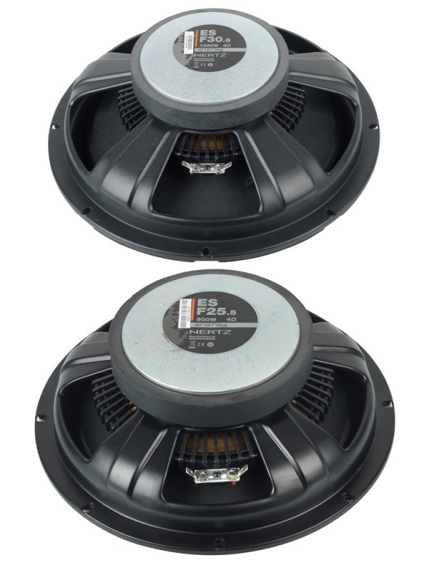 Serientest: Hertz ES F20.5, Hertz ES F30.5, Bild 2 Car-Hifi Subwoofer Chassis Hertz ES F20.5, Hertz ES F30.5 im Test , Bild 2