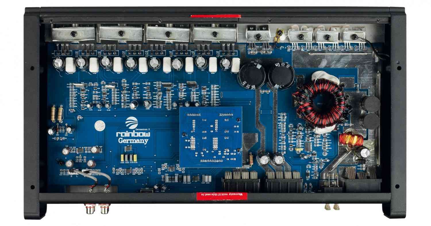 Serientest: Rainbow Germanium One, Rainbow Germanium Two, Rainbow Germanium Four, Bild 5 Car-HiFi Endstufe Mono Rainbow Germanium One, Rainbow Germanium Two, Rainbow Germanium Four im Test , Bild 5