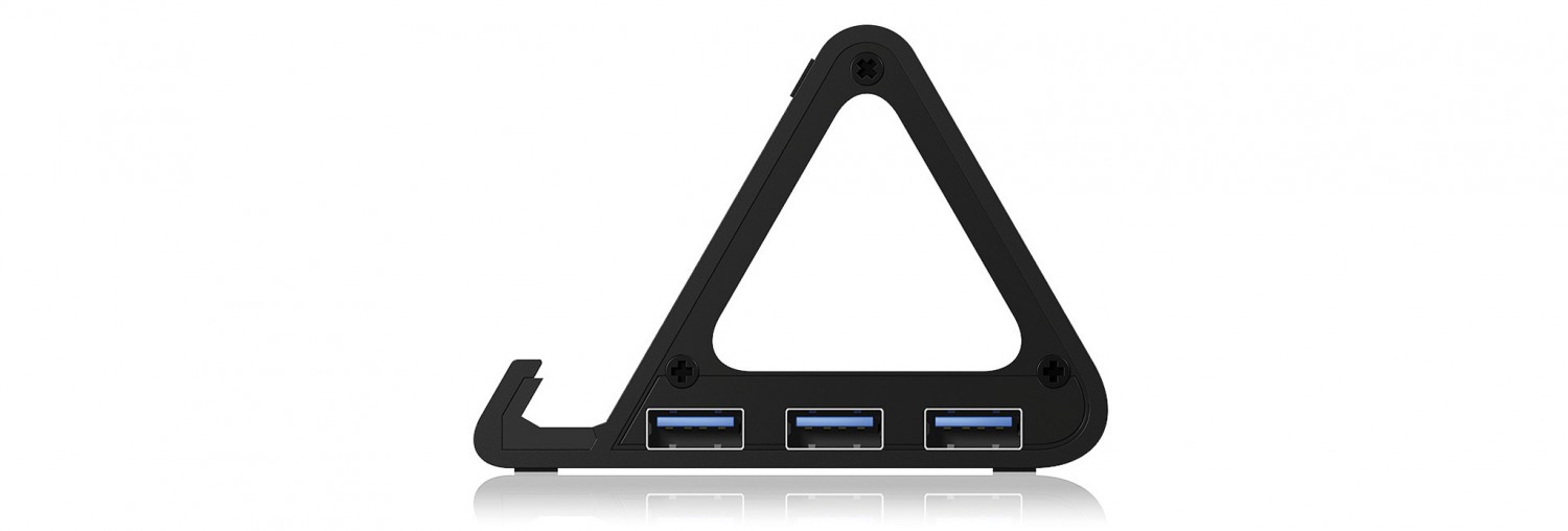 Serientest: Icybox IB-AC6402 4-Port USB 3.0 Hub und Ständer, Icybox IB-AC6403-C 4-Port USB 3.0 HUB mit Typ C, Bild 3 Zubehör Tablet und Smartphone Icybox IB-AC6402 4-Port USB 3.0 Hub und Ständer, Icybox IB-AC6403-C 4-Port USB 3.0 HUB mit Typ C im Test , Bild 3