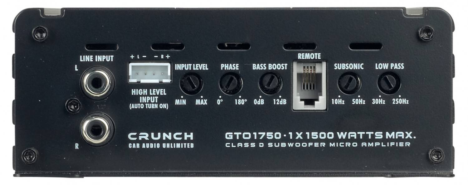 Serientest: Crunch GTO1750, Crunch GTO3750, Crunch GTO4125, Bild 2 Car-HiFi Endstufe Mono Crunch GTO1750, Crunch GTO3750, Crunch GTO4125 im Test , Bild 2
