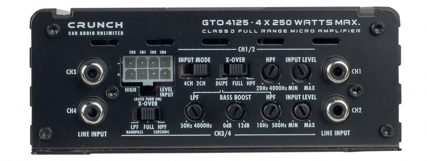 Serientest: Crunch GTO1750, Crunch GTO3750, Crunch GTO4125, Bild 3 Car-HiFi Endstufe Mono Crunch GTO1750, Crunch GTO3750, Crunch GTO4125 im Test , Bild 3