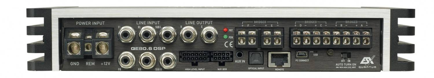 Serientest: ESX QE80.4 DSP, ESX QE80.6 DSP, ESX QE80.8 DSP, Bild 2 Car-HiFi Endstufe 4-Kanal ESX QE80.4 DSP, ESX QE80.6 DSP, ESX QE80.8 DSP im Test , Bild 2