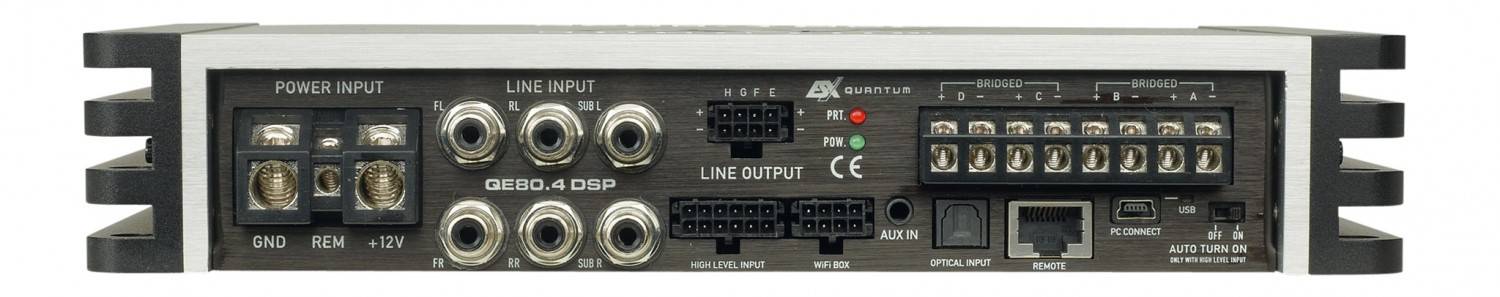 Serientest: ESX QE80.4 DSP, ESX QE80.6 DSP, ESX QE80.8 DSP, Bild 4 Car-HiFi Endstufe 4-Kanal ESX QE80.4 DSP, ESX QE80.6 DSP, ESX QE80.8 DSP im Test , Bild 4