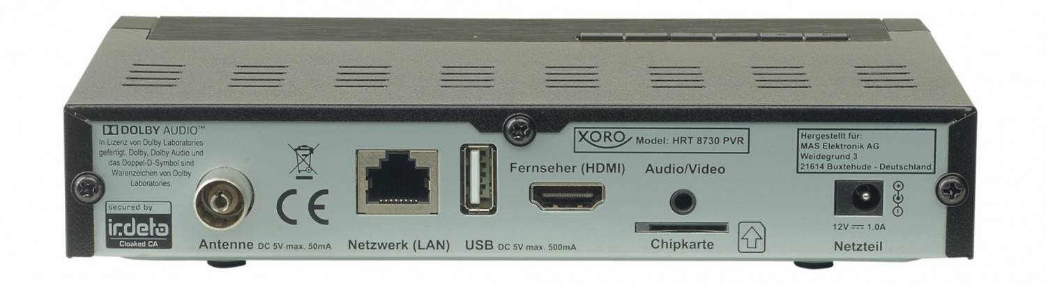 Serientest: Xoro HRT 8730, Xoro HRT 8770 TWIN, Xoro HRT 8772 TWIN, Bild 3 DVB-T Receiver ohne Festplatte Xoro HRT 8730, Xoro HRT 8770 TWIN, Xoro HRT 8772 TWIN im Test , Bild 3