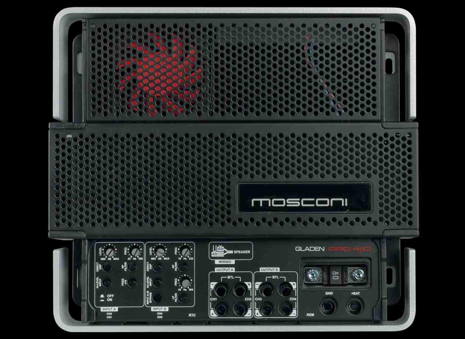Serientest: Mosconi Gladen PRO 4/10, Mosconi Gladen PRO 5/30, Bild 4 Car-HiFi Endstufe 4-Kanal Mosconi Gladen PRO 4/10, Mosconi Gladen PRO 5/30 im Test , Bild 4