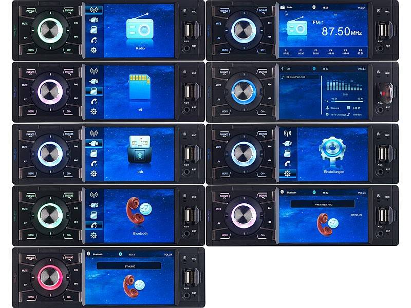 Serientest: Creasono CAS-3445.BT, Creasono CAS-4445.BT, Bild 4 1-DIN-Autoradios Creasono CAS-3445.BT, Creasono CAS-4445.BT im Test , Bild 4