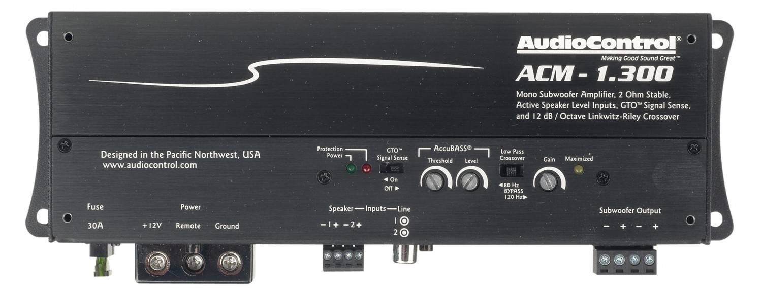 Serientest: Audiocontrol ACM-1.300, Audiocontrol ACM-2.300, Bild 6 Car-HiFi Endstufe Mono Audiocontrol ACM-1.300, Audiocontrol ACM-2.300 im Test , Bild 6