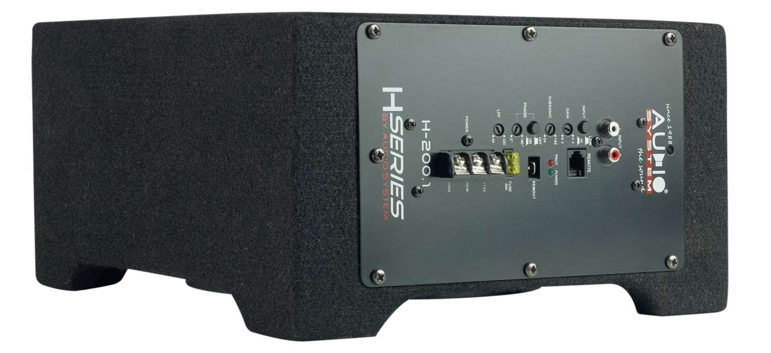 Serientest: Audio System R08 GDF1 Active, Audio System R08 GDF2 Active, Bild 3 Car-Hifi Subwoofer Aktiv Audio System R08 GDF1 Active, Audio System R08 GDF2 Active im Test , Bild 3