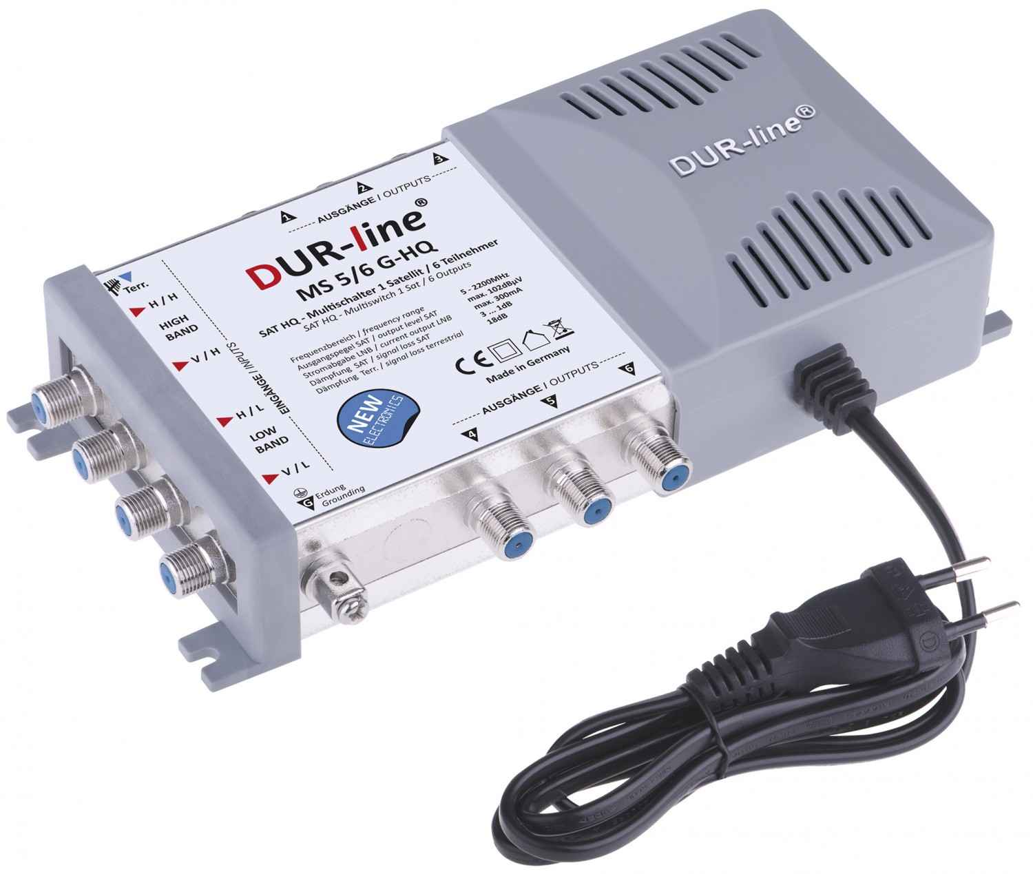Serientest: Dura-Sat DUR-line MS 5/x blue eco, Dura-Sat DUR-line MS 5/x G-HQ, Bild 3 Zubehör Heimkino Dura-Sat DUR-line MS 5/x blue eco, Dura-Sat DUR-line MS 5/x G-HQ im Test , Bild 3