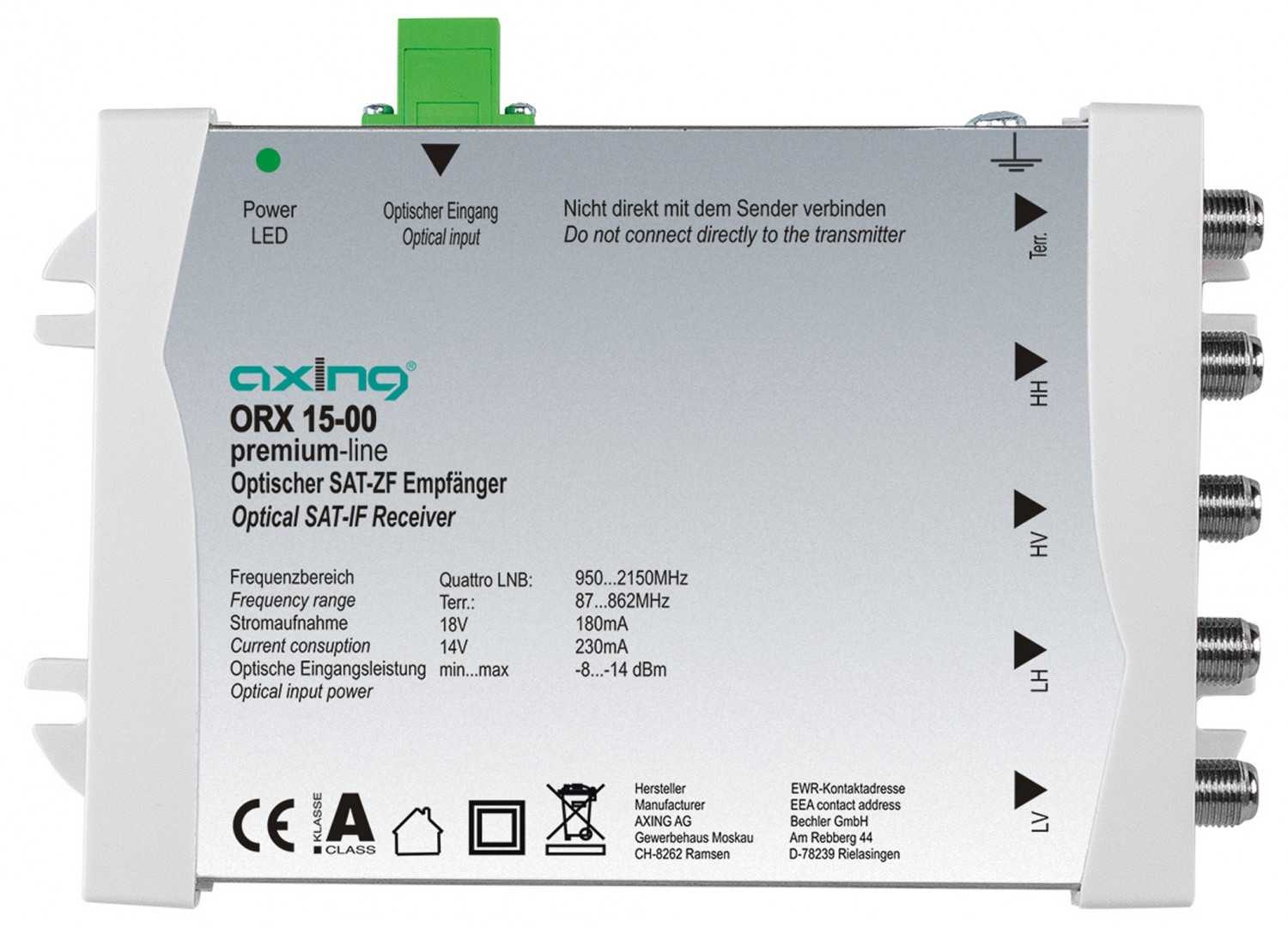 Systemtest: Axing OTX 51-00, Axing ORX 15-00, Bild 2 Zubehör Heimkino Axing OTX 51-00, Axing ORX 15-00 im Test , Bild 2