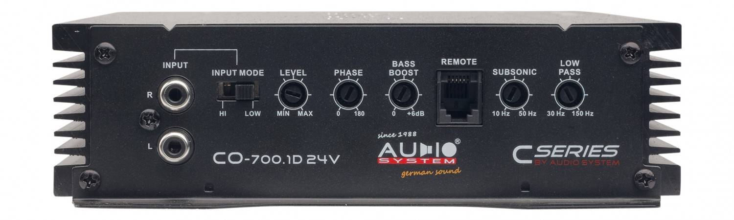 Serientest: Audio System CO-700.1 D 24V, Audio System CO-70.4 24V, Bild 4 Car-HiFi Endstufe Mono Audio System CO-700.1 D 24V, Audio System CO-70.4 24V im Test , Bild 4