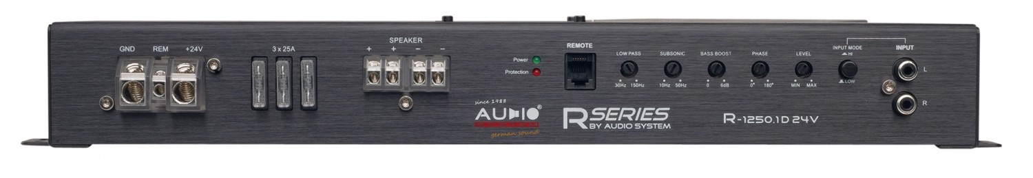 Serientest: Audio System R-1250.1 D 24V, Audio System R-110.4 24V, Bild 5 Car-HiFi Endstufe Mono Audio System R-1250.1 D 24V, Audio System R-110.4 24V im Test , Bild 5