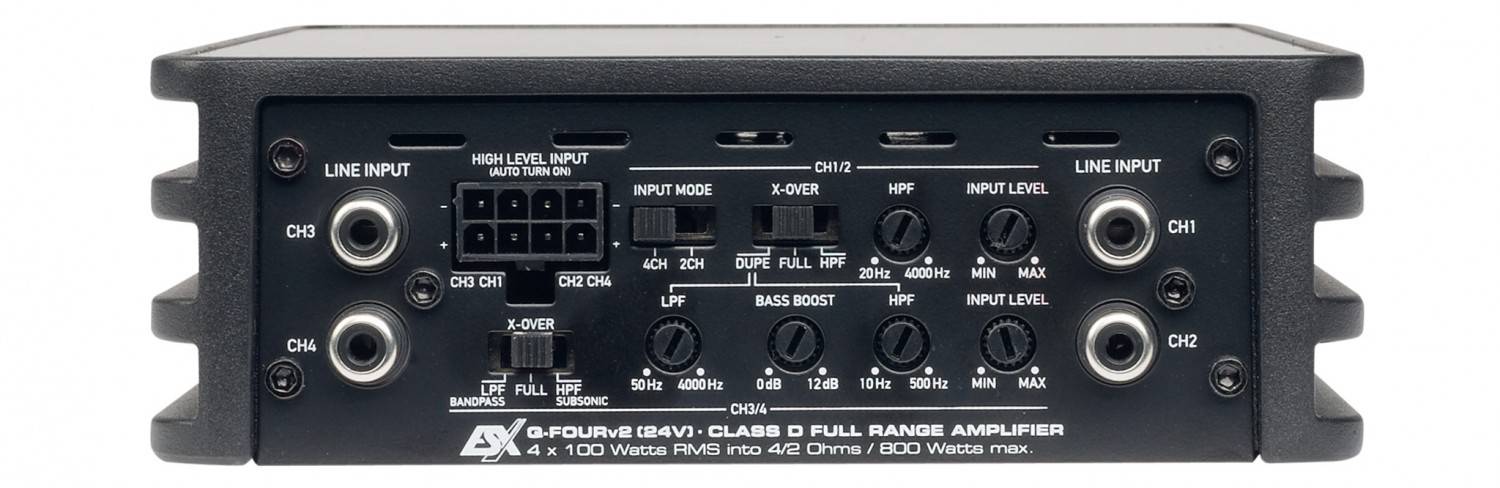 Systemtest: ESX Q-Four v2 24V, ESX Q-One v2 24V, Bild 4 Car-HiFi Endstufe 4-Kanal ESX Q-Four v2 24V, ESX Q-One v2 24V im Test , Bild 4