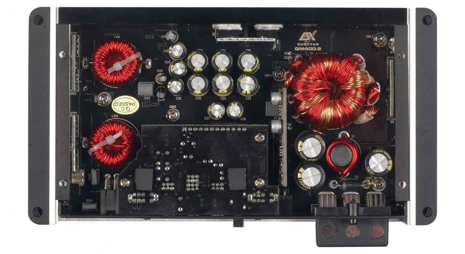 Serientest: ESX QM400.1, ESX QM400.2, ESX QM400.4, Bild 3 Car-HiFi Endstufe Mono ESX QM400.1, ESX QM400.2, ESX QM400.4 im Test , Bild 3