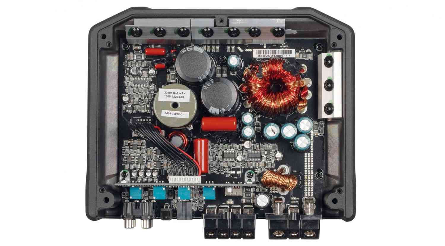 Serientest: rockford fosgate R2-500X1, rockford fosgate R2-1200X1, rockford fosgate R2-500X4, Bild 5 Car-HiFi Endstufe Mono rockford fosgate R2-500X1, rockford fosgate R2-1200X1, rockford fosgate R2-500X4 im Test , Bild 5
