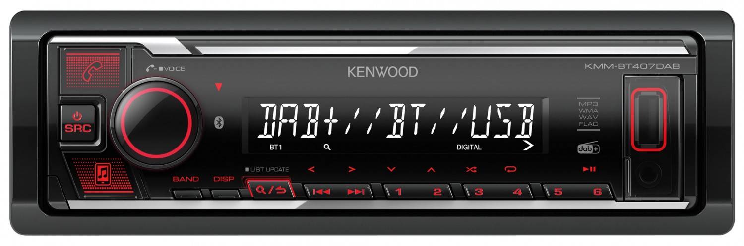 1-DIN-Autoradios Kenwood KMM-BT407DAB, Kenwood KDC-BT950DAB im Test , Bild 2
