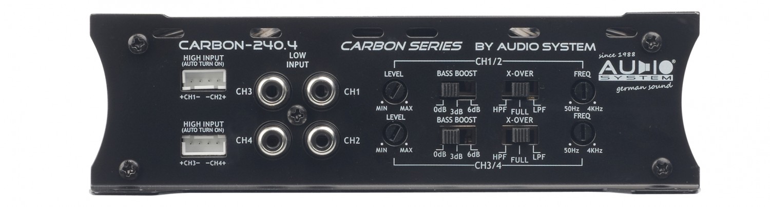 Serientest: Audio System Carbon-500.1D, Audio System Carbon-240.4, Bild 4 In-Car Endstufe Mono Audio System Carbon-500.1D, Audio System Carbon-240.4 im Test , Bild 4