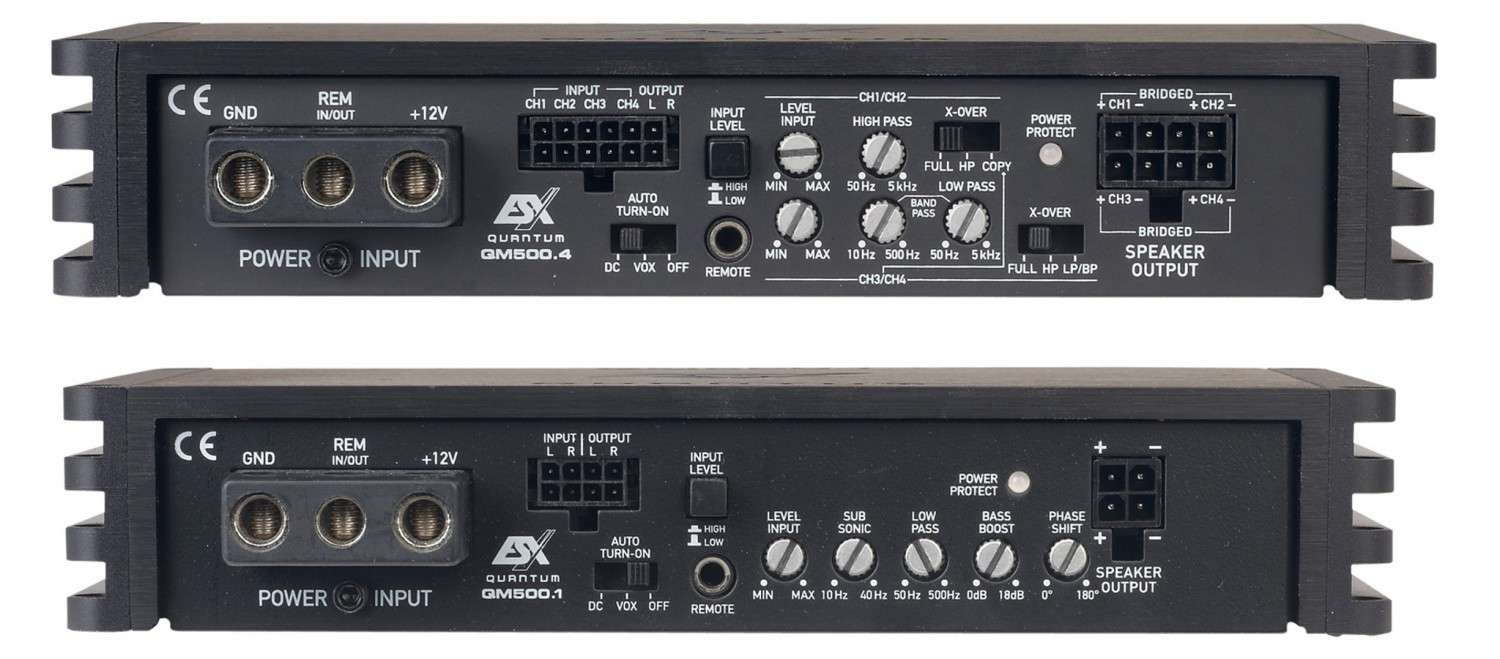 Serientest: ESX QM500.1, ESX QM500.4, Bild 2 In-Car Endstufe Mono ESX QM500.1, ESX QM500.4 im Test , Bild 2