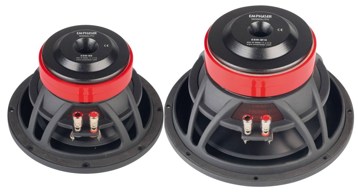 Serientest: Emphaser ESW-M8, Emphaser ESW-M10, Bild 2 In-Car Subwoofer Chassis Emphaser ESW-M8, Emphaser ESW-M10 im Test , Bild 2