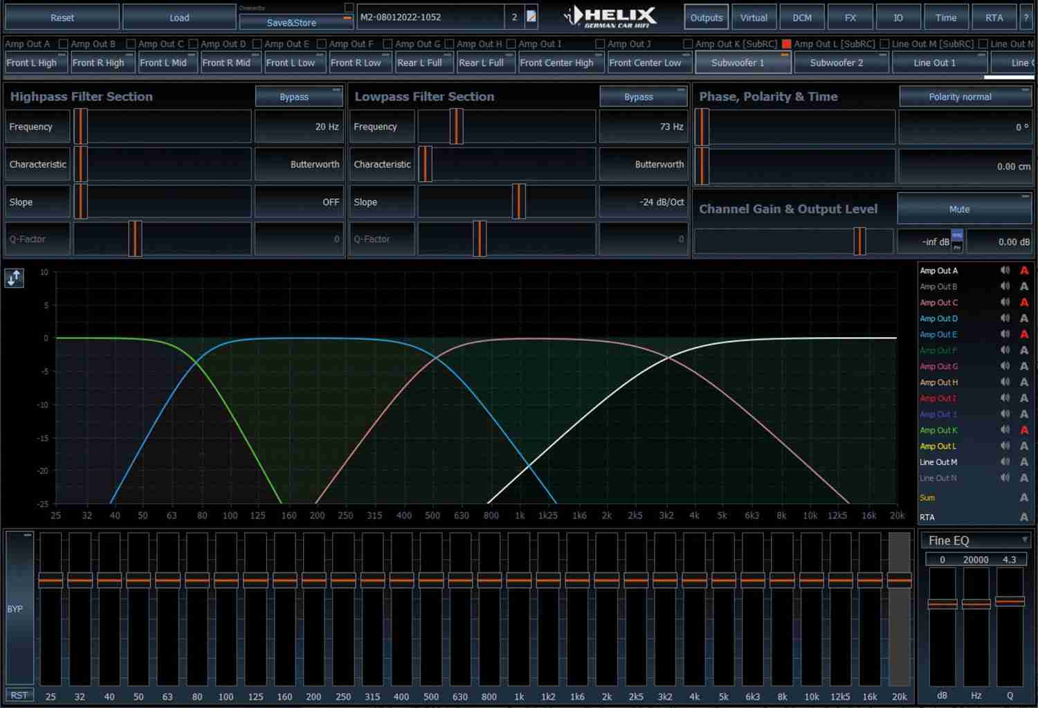12-Kanal DSP-Verstärker mit extremer Leistungsdichte: Helix V TWELVE DSP MK2, Bild 10 In-Car Endstufe Multikanal Helix V TWELVE DSP MK2 im Test, Bild 10