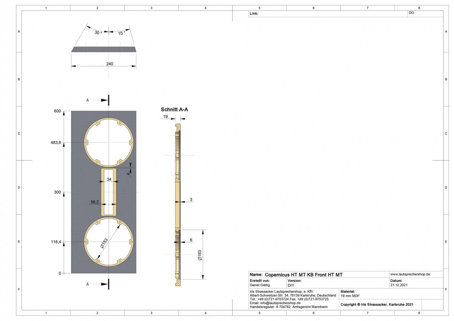 Allround und Perfektion: Lautsprechershop Strassacker Copernicus, Bild 8 Lautsprecherbausätze Lautsprechershop Strassacker Copernicus im Test, Bild 8