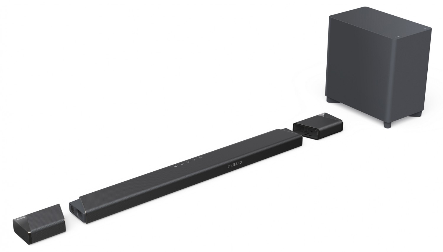 Dolby-Atmos-Soundbar mit Satellitenboxen: Philips Fidelio B97, Bild 2 Soundbar Philips Fidelio B97 im Test, Bild 2
