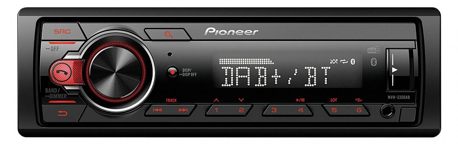 Preiswertes Digitalradio: Pioneer MVH-330DAB, Bild 2 1-DIN-Autoradios Pioneer MVH-330DAB im Test, Bild 2