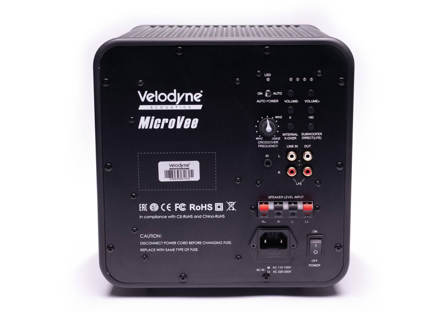 Klandtipp, der High-End-Subwoofer MicroVee X Series von Velodyne: Velodyne MicroVee X Series, Bild 6 Subwoofer (Home) Velodyne MicroVee X Series im Test, Bild 6