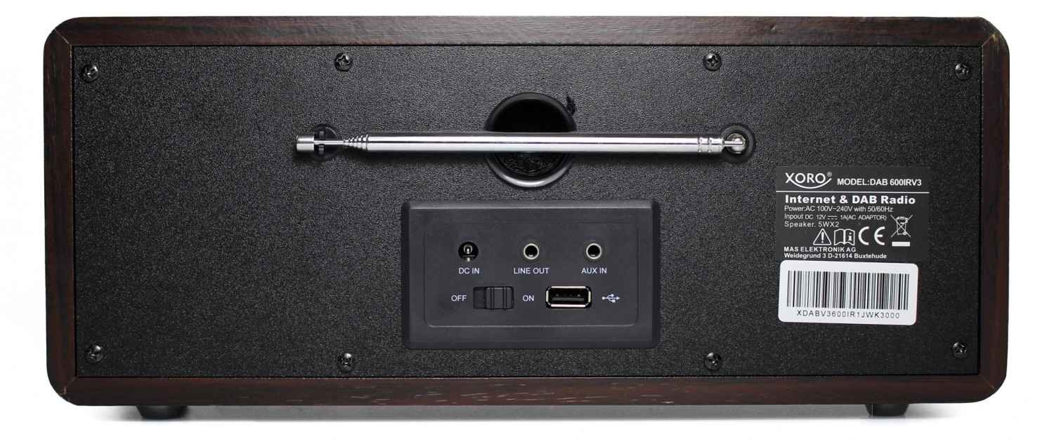 DAB 600 IR V3 â Dauerbrenner mit DAB+: Xoro DAB 600 IR V3, Bild 3 DAB+ Radio Xoro DAB 600 IR V3 im Test, Bild 3