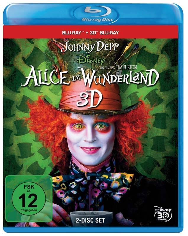 Blu-ray Film Alice im Wunderland 3D (Walt Disney) im Test, Bild 1