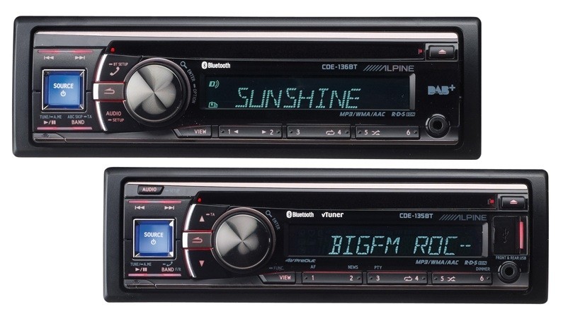 Serientest: Alpine CDE-135BT, Alpine CDE-136BT, Bild 1 1-DIN-Autoradios Alpine CDE-135BT, Alpine CDE-136BT im Test , Bild 1