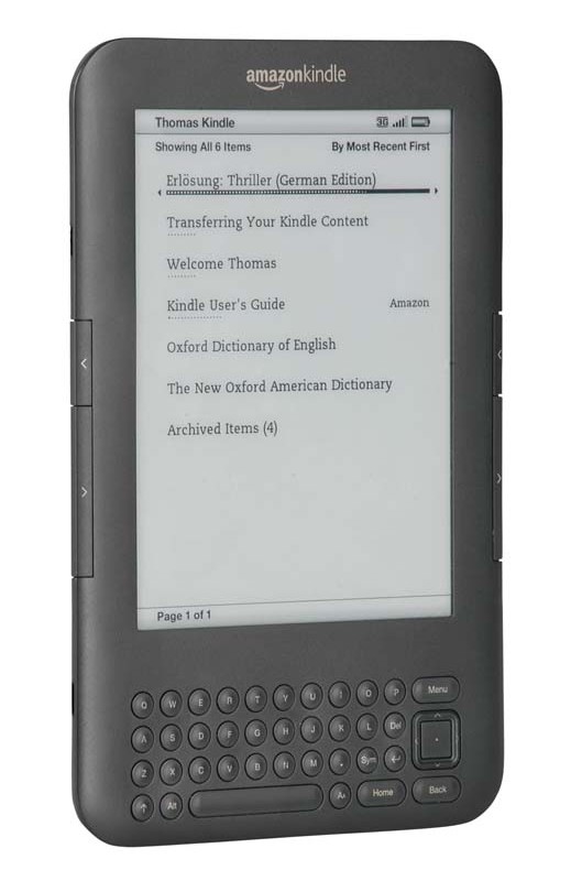 E-Book Reader Amazon Kindle 3G WiFi im Test, Bild 2
