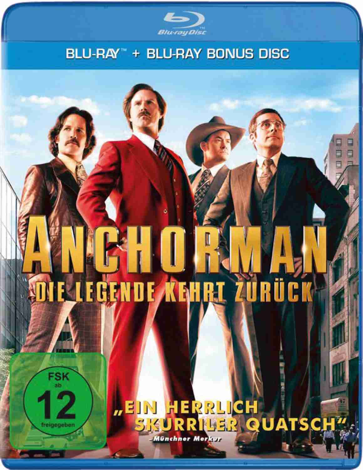 Anchorman 2 – Die Legende kehrt zurück: Anchorman 2 – Die Legende kehrt zurück (Paramount,), Bild 1 Blu-ray Film Anchorman 2 – Die Legende kehrt zurück (Paramount,) im Test, Bild 1