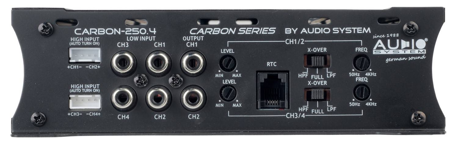 Car Hifi Endstufe 4-Kanal Audio System Carbon-250.4 im Test, Bild 3