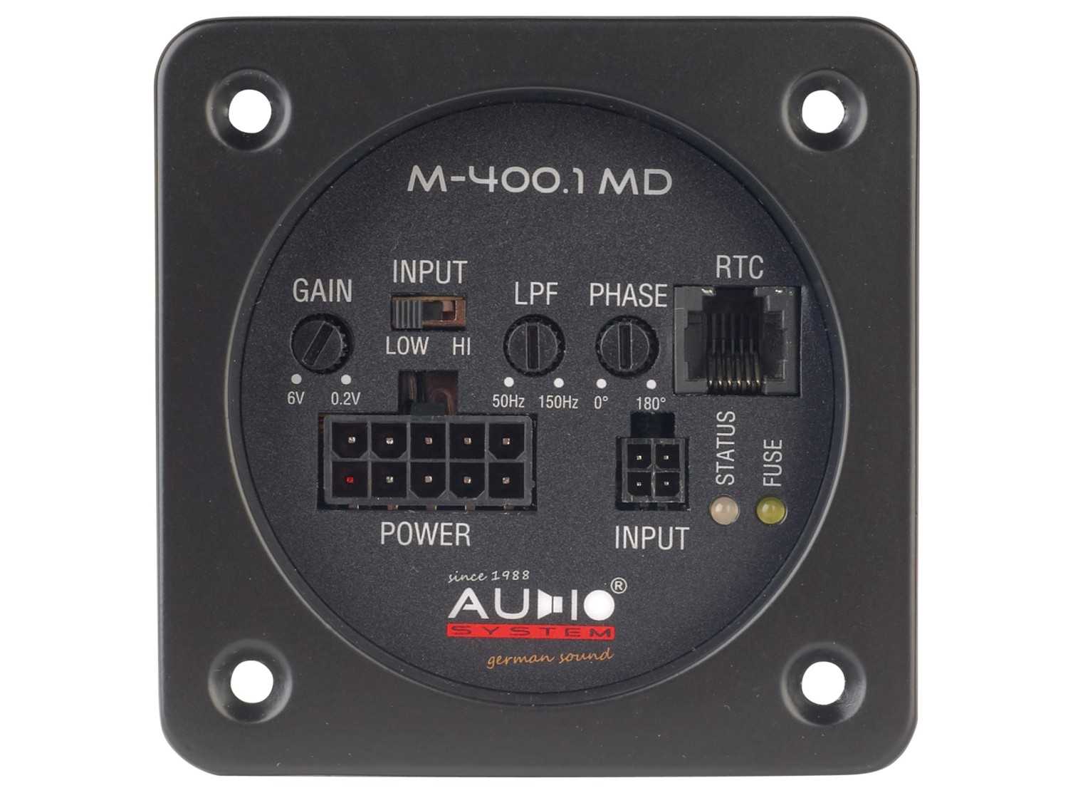 In-Car Endstufe Mono Audio System M-400.1 MD im Test, Bild 3