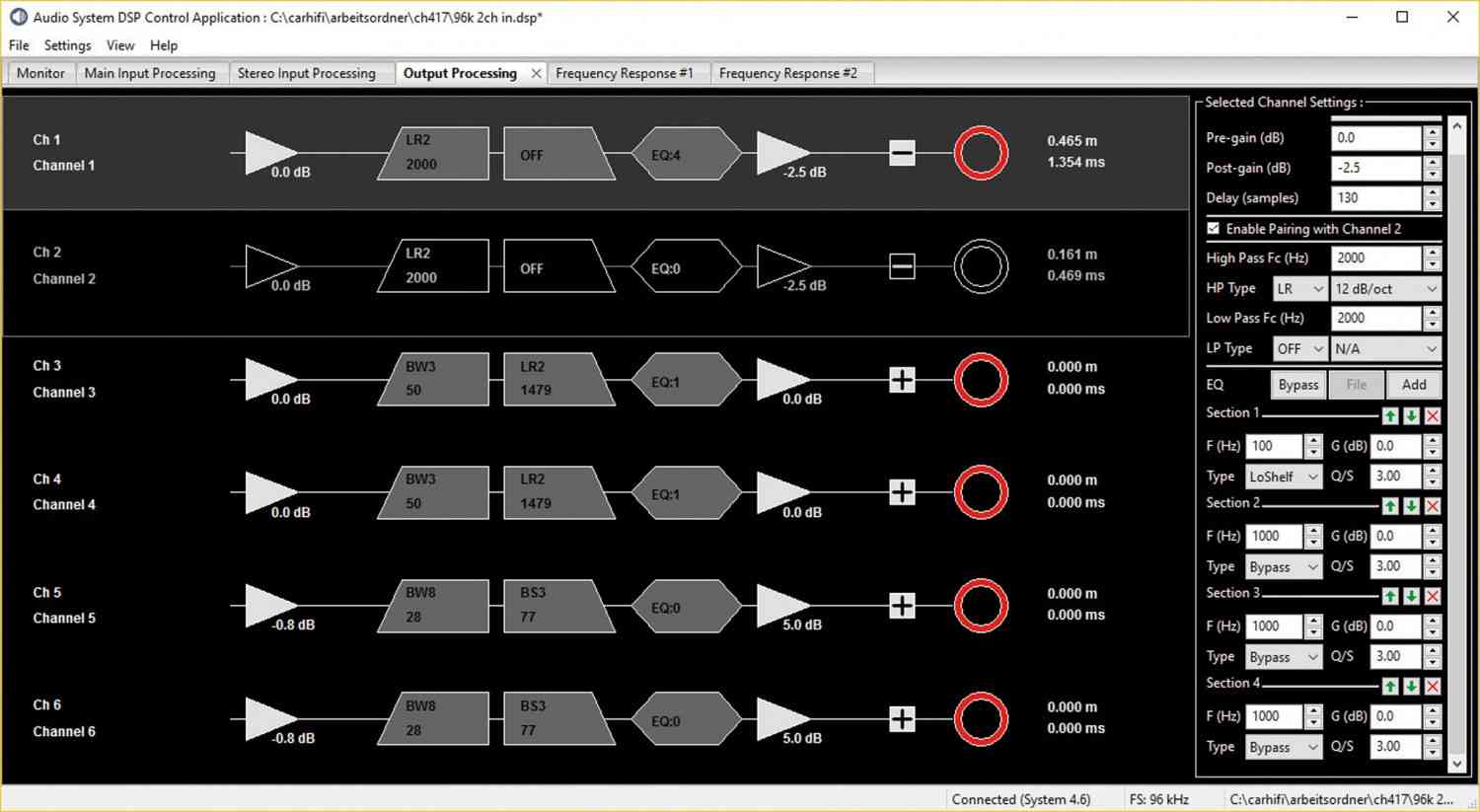 Car-HiFi Endstufe 4-Kanal Audio System R-110.4 DSP im Test, Bild 3