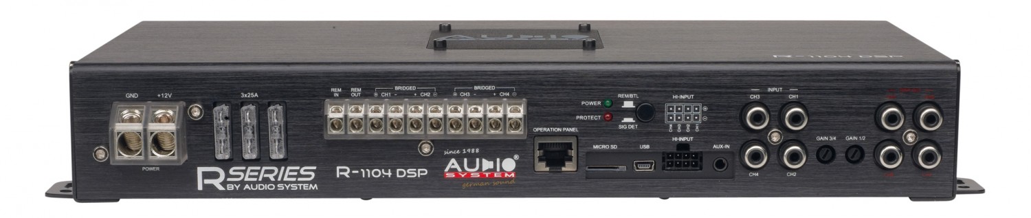Car-HiFi Endstufe 4-Kanal Audio System R-110.4 DSP im Test, Bild 5