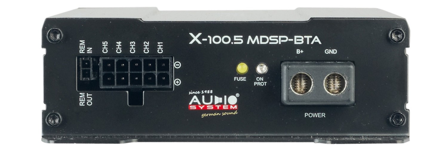 Starkes Upgrade: Audio System X-100.5 MDSP-BTA, Bild 2 Car Hifi Endstufe Multikanal Audio System X-100.5 MDSP-BTA im Test, Bild 2