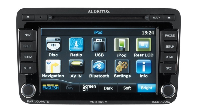 Vollausstattung für Volkswagen: Audiovox VMO 5020 V, Bild 1 Naviceiver Audiovox VMO 5020 V im Test, Bild 1