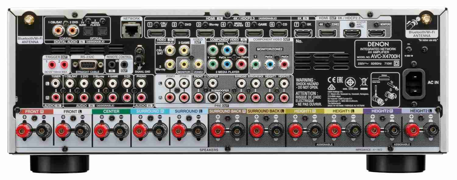 Elegantes Kraftpaket: Denon AVC-X4700H, Bild 3 AV-Receiver Denon AVC-X4700H im Test, Bild 3