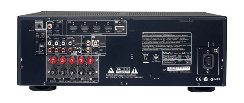 Denon AVR-1612, Bild 2 AV-Receiver Denon AVR-1612 im Test, Bild 2