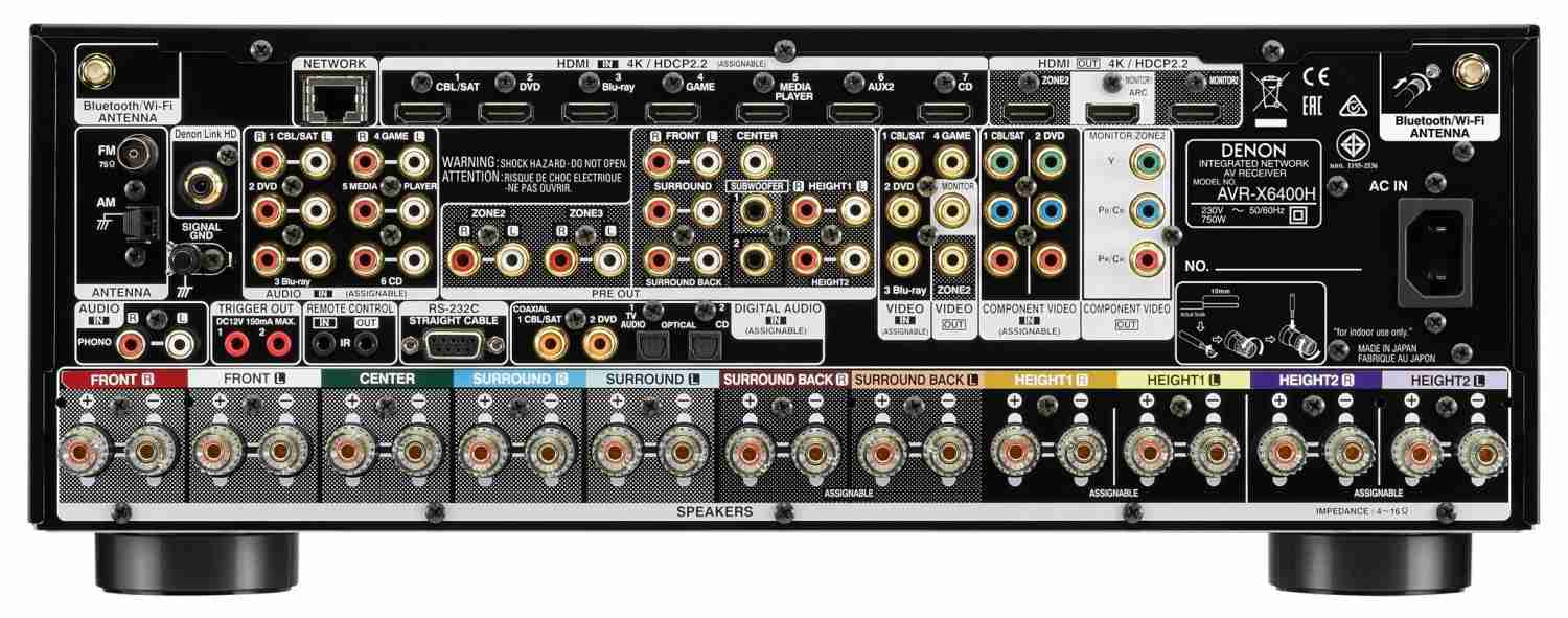 All inclusive: Denon AVR-X6400H, Bild 5 AV-Receiver Denon AVR-X6400H im Test, Bild 5