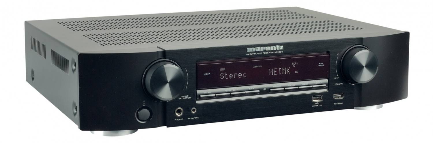 Schlanke Linie: Marantz NR1506, Bild 4 AV-Receiver Marantz NR1506 im Test, Bild 4