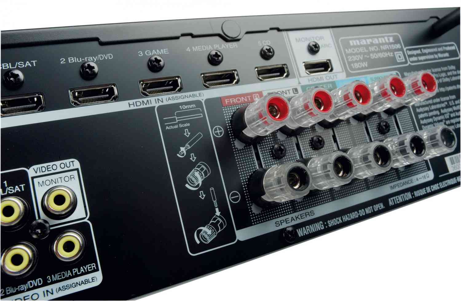 Schlanke Linie: Marantz NR1506, Bild 5 AV-Receiver Marantz NR1506 im Test, Bild 5