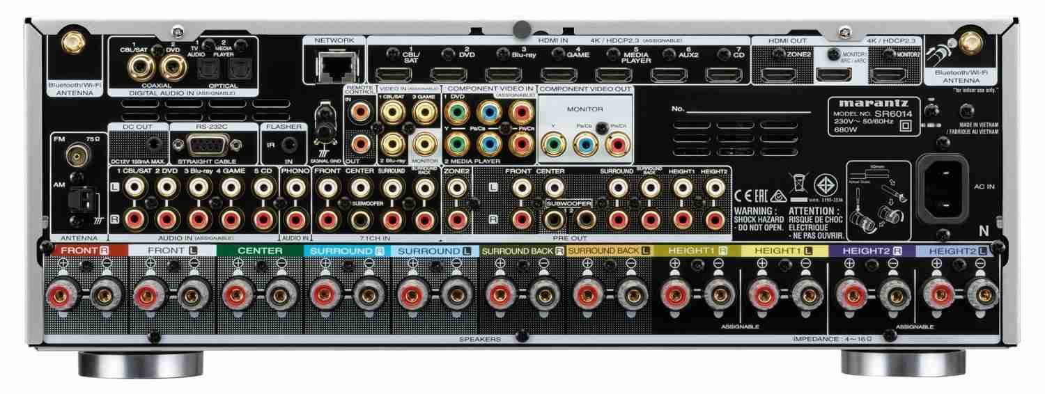 9.2-AV-Receiver mit 11.2-Processing und Multiroom: Marantz SR6014, Bild 2 AV-Receiver Marantz SR6014 im Test, Bild 2