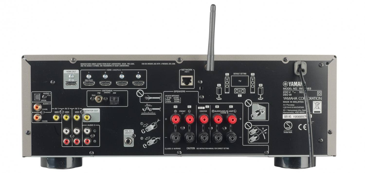 Perfekter Einstieg: Yamaha RX-V483, Bild 3 AV-Receiver Yamaha RX-V483 im Test, Bild 3