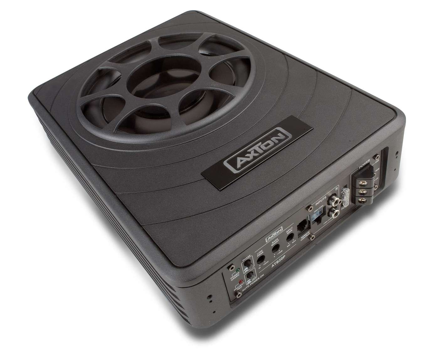 Test InCar Subwoofer Aktiv Axton ATB 20P sehr gut Bildergalerie