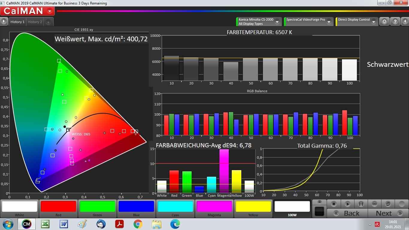 Beamer BenQ X1300i im Test, Bild 6